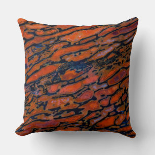Cojín Decorativo Hueso de dinosaurio petrificado rojo