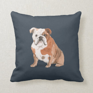 Cojín Decorativo Huesos de perro y Bulldog ingleses
