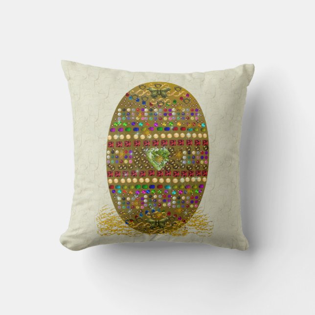 Cojín Decorativo Huevo de Pascua Jeweled (Anverso)