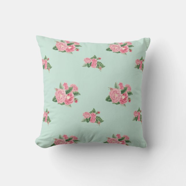 Cojín Decorativo Huevo de pato floral (Anverso)
