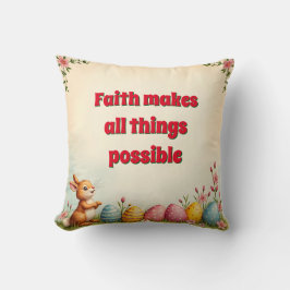 Cojín Decorativo Huevos De Pascua Y Colección Popular De Conejo Peq