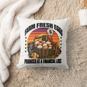 Cojín Decorativo Huevos Frescos De Granja Producidos Con Pérdida Fi