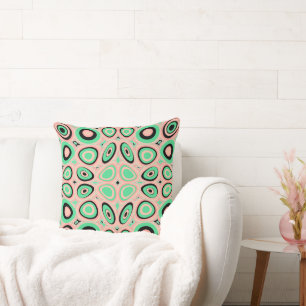 Cojín Decorativo Huevos psicodélicos Maz - rosa negro de Rubor con