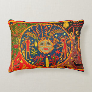 Cojín decorativo Huichol Shaman
