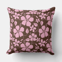 HULA HAWAIANA (HIBISCO) MARRÓN/ROSA