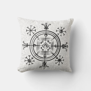 Cojín Decorativo Hulinhjálmur - Norse Sigil la invisibilidad