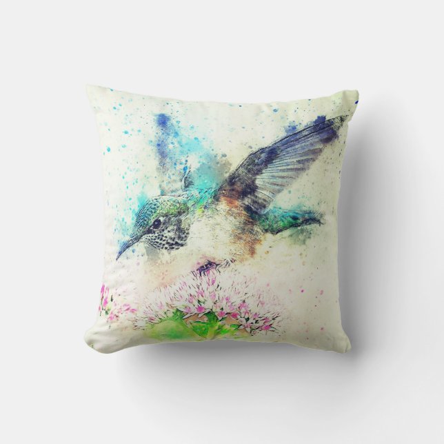 Cojín Decorativo Hummingbird  (Anverso)