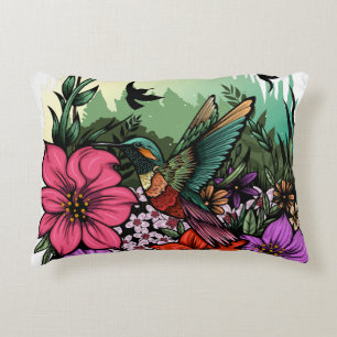 Cojín Decorativo Hummingbird Garden