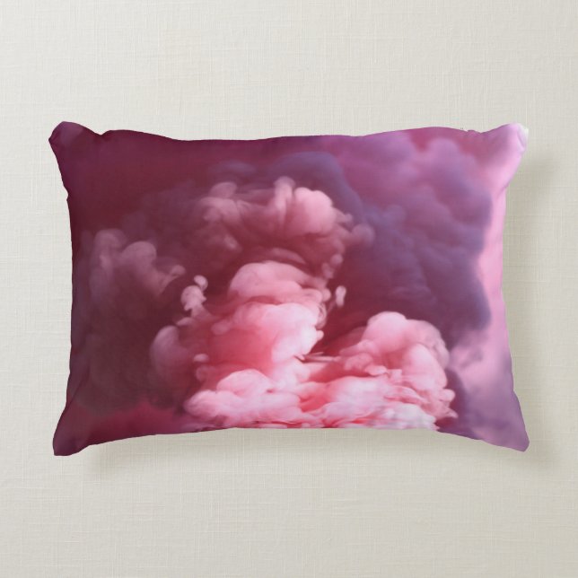 Cojín Decorativo Humo rosa (Anverso)