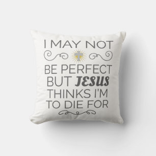 Cojín Decorativo Humor cristiano por el que Jesús cree que voy a mo