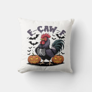 Cojín Decorativo Humor Cuervo Gótico Divertido F-Caw-F