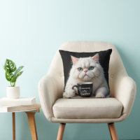 Humor de gato persa blanco