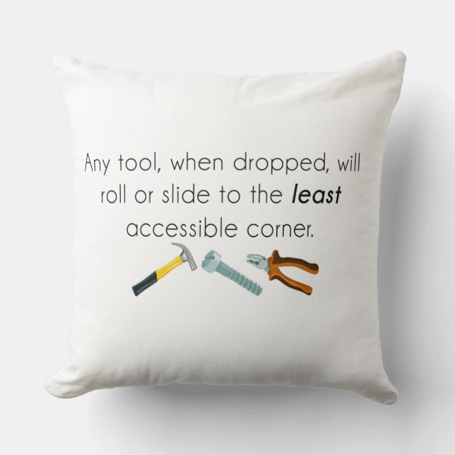 Cojín Decorativo Humor de ingeniería (Anverso)