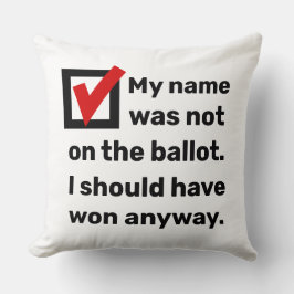 Cojín Decorativo Humor electoral 2024