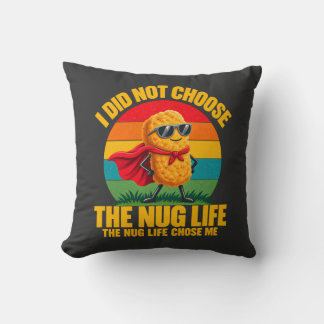 Cojín Decorativo Humor gastronómico No elegí la vida de nugget Supe