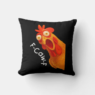 Cojín Decorativo Humor Gótico Diseño de Cuervo Divertido F Caw F