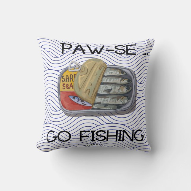Cojín Decorativo Humor náutico para los amantes de las mascotas (Anverso)