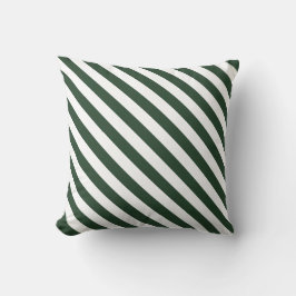 Cojín decorativo Hunter Green Striped