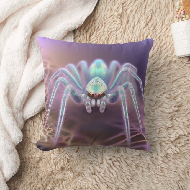 Cojín Decorativo Huntsman 3D Fractal Art Spider, (Manta)