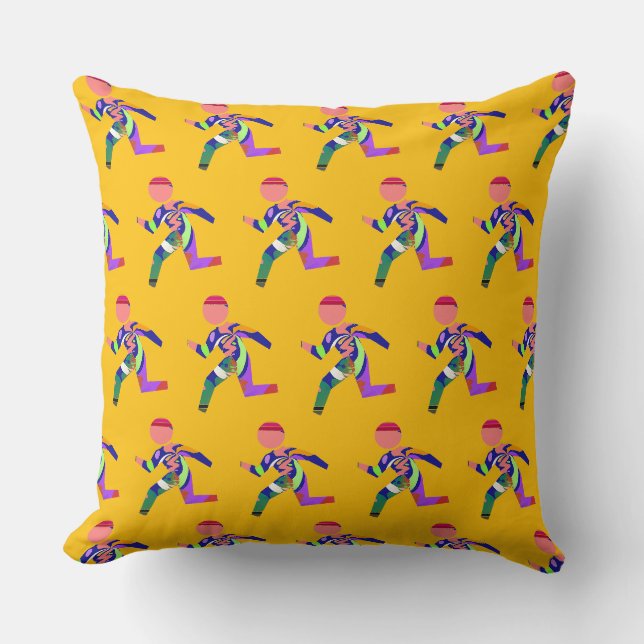 Cojín Decorativo Hurry Hurry Amarillo   (Anverso)