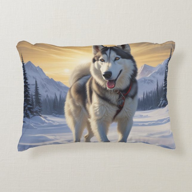 Cojín Decorativo Husky (Anverso)