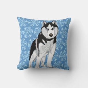 Cojín Decorativo Husky contra los ladrones de nieve