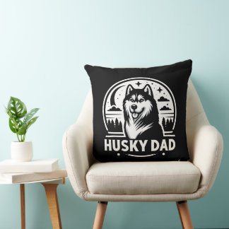 Cojín Decorativo Husky Dad Gige Dog Owner Siberian Huskies Padre