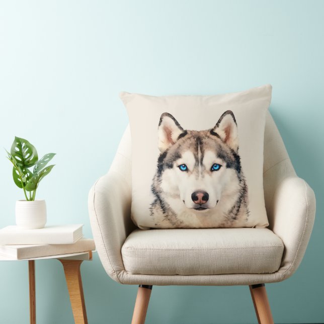 Cojín Decorativo Husky Dog Art Design Large (Silla)