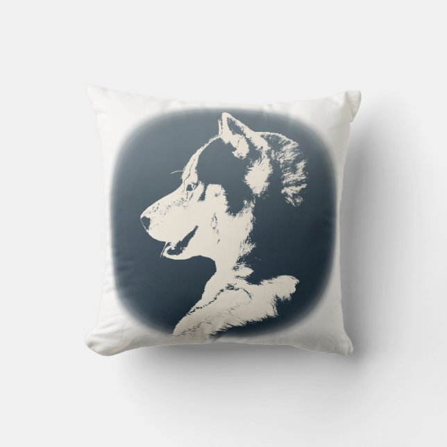 Cojín Decorativo Husky Pillow Siberian Husky Malamute Regalos (Anverso)