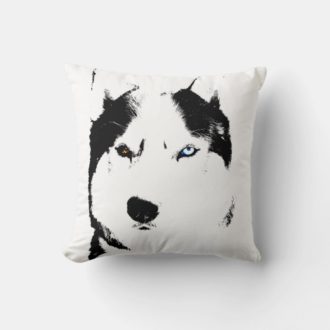 Cojín Decorativo Husky Pillow Siberian Husky Malamute Regalos (Anverso)