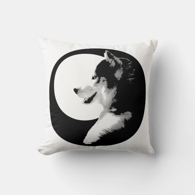 Cojín Decorativo Husky Pillow Siberian Husky Malamute Regalos (Anverso)