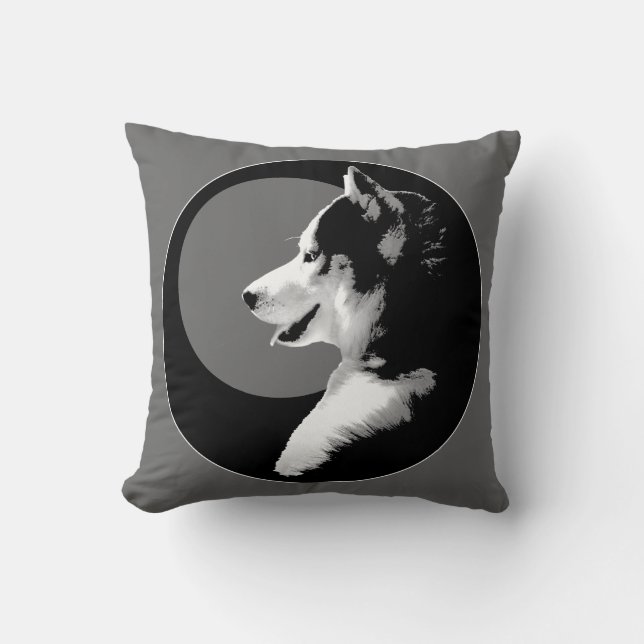 Cojín Decorativo Husky Pillow Siberian Husky Malamute Regalos (Anverso)