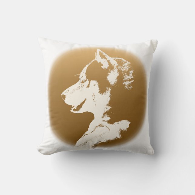Cojín Decorativo Husky Pillow Siberian Husky Malamute Regalos (Anverso)