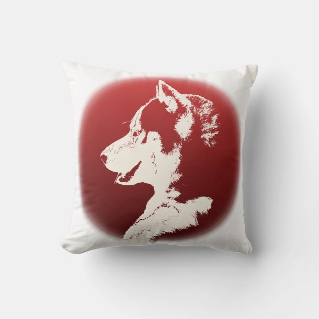 Cojín Decorativo Husky Pillow Siberian Husky Malamute Regalos (Anverso)