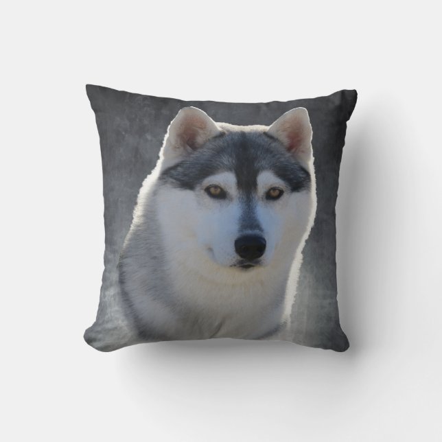 Cojín Decorativo Husky siberiano (Anverso)