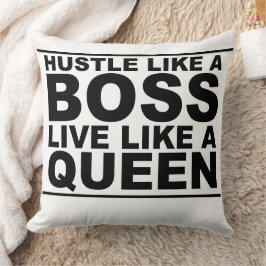 Cojín Decorativo Hustre como un jefe duerme como una reina