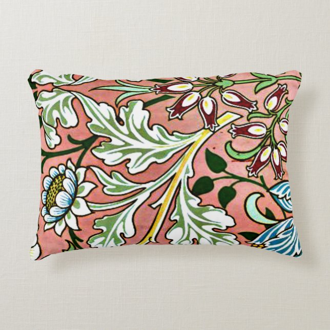 Cojín Decorativo Hyacinth, un patrón de William Morris (Anverso)