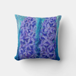 Cojín Decorativo Hyacinths Sping Flor Pascua Regalo Pintado Floral