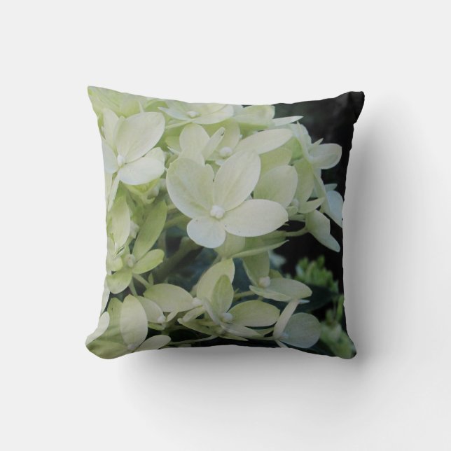Cojín Decorativo Hydrangea blanca | (Anverso)