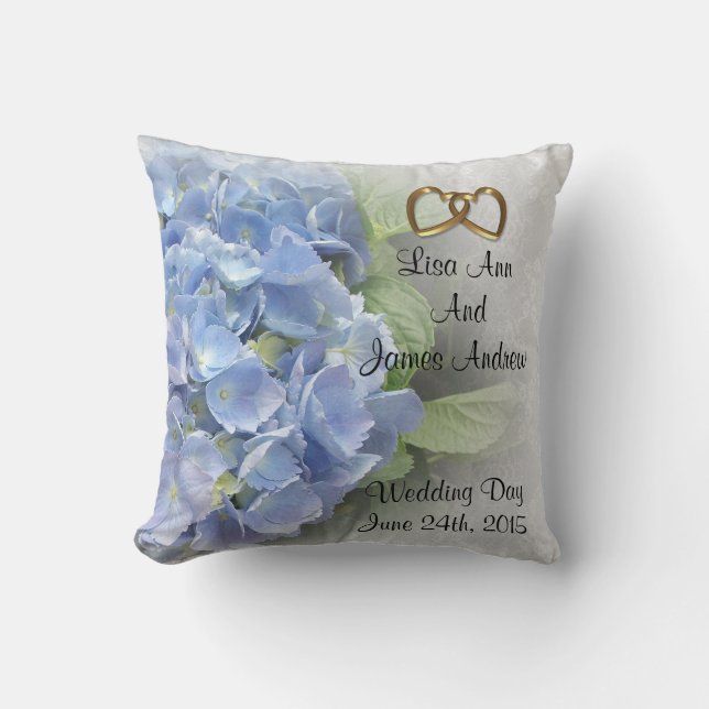 Cojín Decorativo Hydrangea Boda pillow (Anverso)