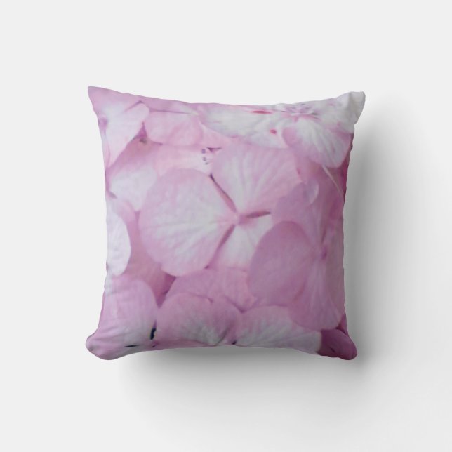 Cojín Decorativo Hydrangea rosa (Anverso)