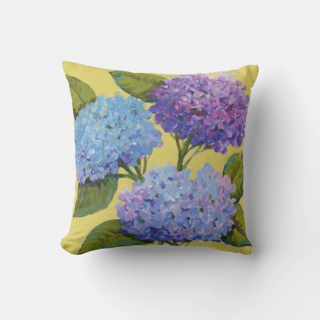 Cojín Decorativo Hydrangeas de primavera (Anverso)
