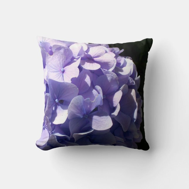 Cojín Decorativo Hydrangeas púrpura (Anverso)
