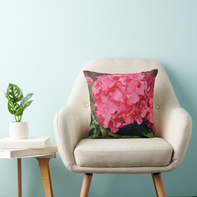 Cojín Decorativo Hydrangeas rosa (Silla)