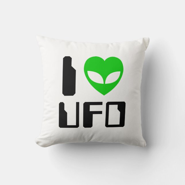 Cojín Decorativo I Alien Heart UFO (Anverso)