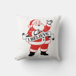 Cojín Decorativo I Believe in Santa - Vintage Art