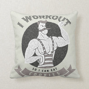 Cojín Decorativo I el entrenamiento así que yo podemos comer las