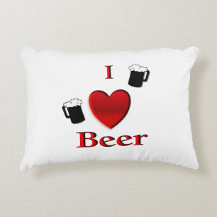 Cojín Decorativo I Heart Beer Design