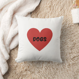 Cojín Decorativo I Heart Dogs