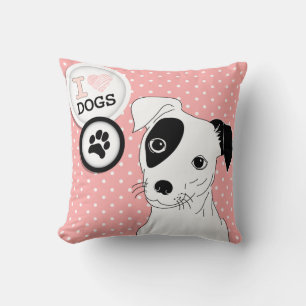 Cojín Decorativo I Heart Dogs Pillow